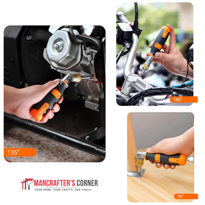 ManCrafters™ Portable Ratchet Screwdriver 10-in-1