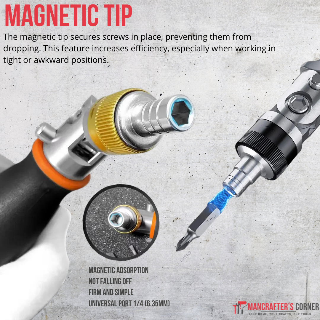 ManCrafters™ Portable Ratchet Screwdriver 10-in-1