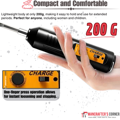 ManCrafters™ Portable Electric Screwdriver Set